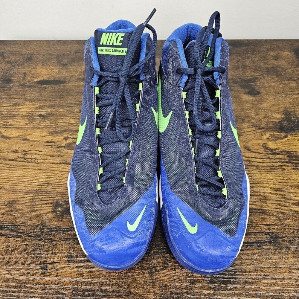 Nike Air Max Audacity 704920-401 Basketball Shoes Mid Blue Green Mens Size 11 - Picture 4 of 8